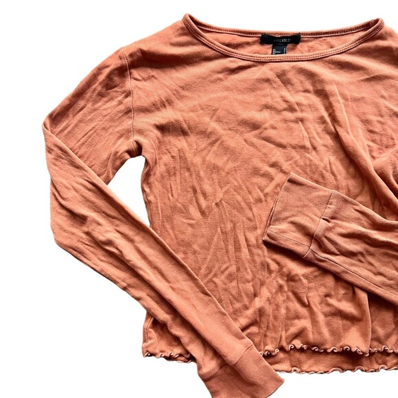 Forever21 Burnt Orange long sleeve top size small - Picture 3 of 4